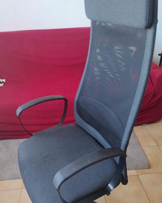 Sedia ufficio IKEA MARKUS nera