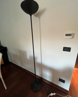 Piantana lampada da terra nera – doppia luce