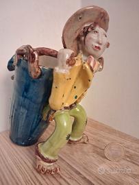 Vietri vecchia statuina in ceramica