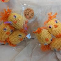 Pasqua 10 pulcini all'uncinetto 