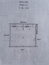 2 x Magazzini 50 mq Manziana magazzino box garage