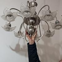 lampadario antico originario in cristallo 