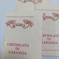 garanzia orologio M.H.C. (in bianco)