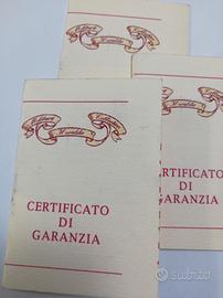 garanzia orologio M.H.C. (in bianco)