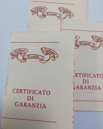 garanzia orologio M.H.C. (in bianco)