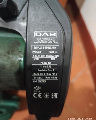 Elettropompa gemellare DAB
