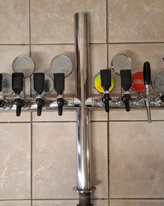 Colonna spillatura birra 8 vie inox professionale