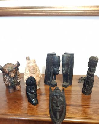 LOTTO MANUFATTI ESOTICI VINTAGE PERUVIANI MAYA ECC