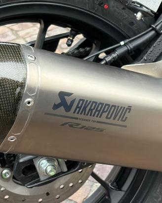 Scarico Akrapovic Yamaha R125 2025 Euro 5+ Titanio