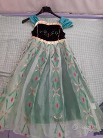 Vestito carnevale Anna Frozen 8- 9 anni