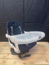 Seggiolino da tavolo Cam blu con vassoio