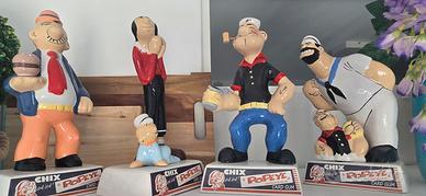 4 statuette braccio di ferro e company