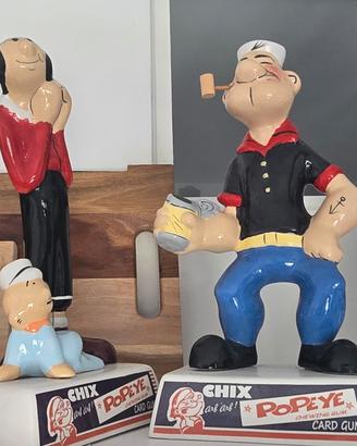 4 statuette braccio di ferro e company