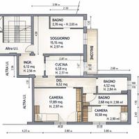 5 locali con balcone e cantina
