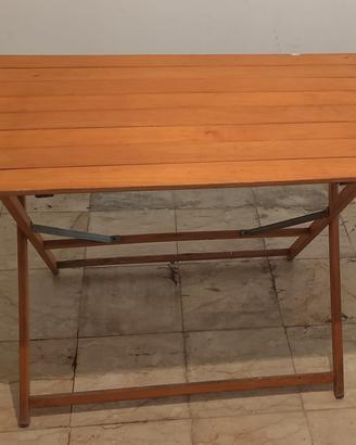 Tavolino in legno pieghevole 100x60
