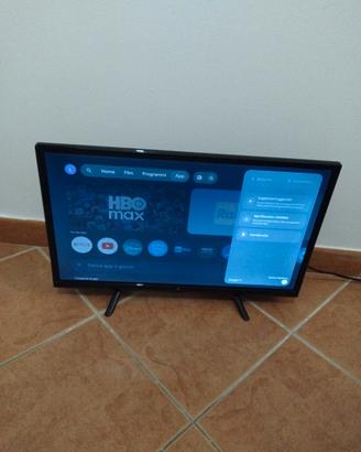 TV smart led 24 pollici con telecomando 
