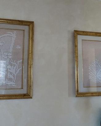 Quadri con merletti all interno
