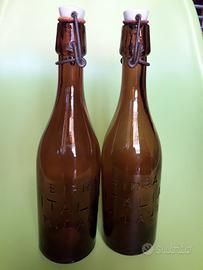 Coppia bottiglie birra vintage