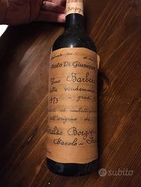 Vino Barbera 1973 Borgogno