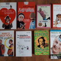 Libri di comici Italiani, 8 volumi a 12 euro