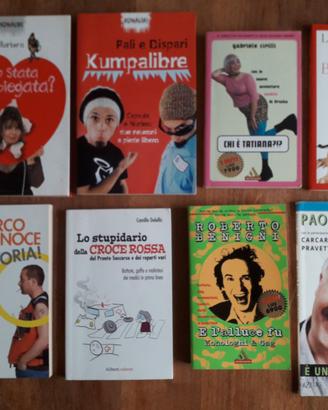 Libri di comici Italiani, 8 volumi a 12 euro