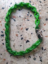 Catena antifurto in acciaio da 3 kg con lucchetto