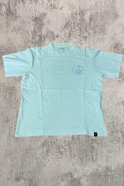 T-shirt Pull&Bear Bianca con stampa – Taglia M