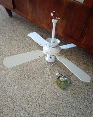 Lampadario con pale 