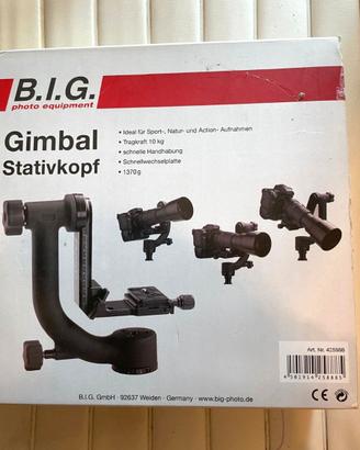 Testa Gimbal B.I.G. per treppiede – portata 10 kg