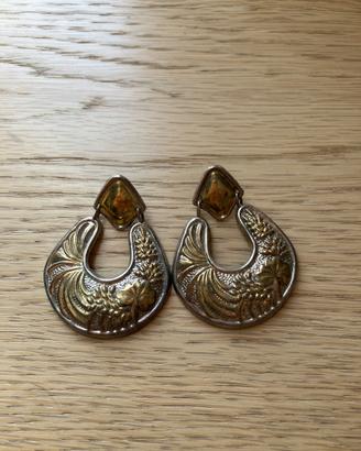 Orecchini vintage argento Alunno Stendardi Arezzo
