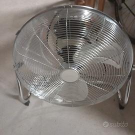 VENTILATORE DA TERRA ALTA VELOCITA 45CM 120W CROMO