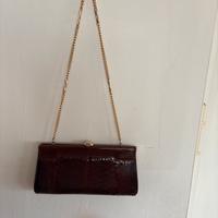 Borsa in pitone bordeau