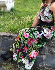 Abito lungo floreale