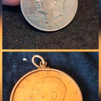 Lotto di due monete commemorative da 1 dollaro USA