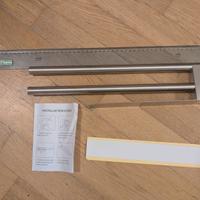 Coppia portasciugamani adesivi 39 CM