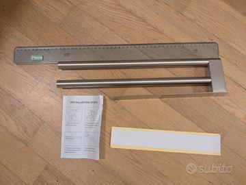Coppia portasciugamani adesivi 39 CM