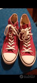 Converse All Star Rosse Tg 43
