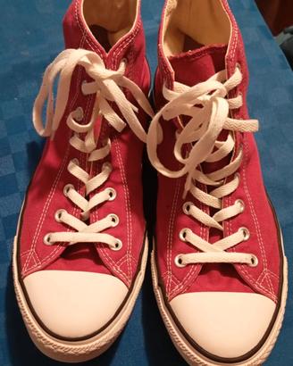 Converse All Star Rosse Tg 43