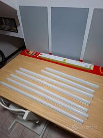 Set di 7 barre led + 2 barre led con interruttore.