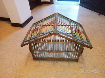 Gabbia in legno per canarini