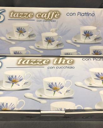 Set 6 tazzine da caffè + 6 tazzine da the