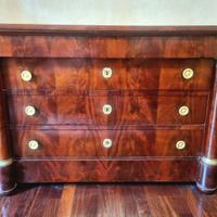 Mobile Impero, piuma di mogano Francia 1830/1850