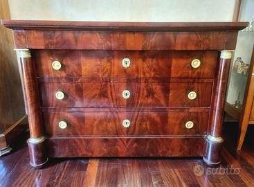 Mobile Impero, piuma di mogano Francia 1830/1850