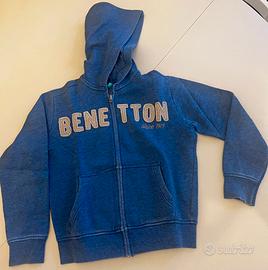 Felpa bambino 8/9 anni Benetton taglia L, 140 cm