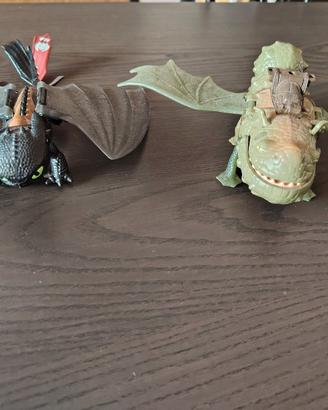 Personaggi Dragon Trainer- Sdentato e Broncio