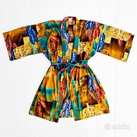 🥻👘Giacca 100% Pura Seta Kimono Cardigan Cintura