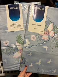 Bassetti completo matrimoniale+copriletto smerlato