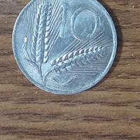 5 Lire delfino del 1953 è 10 lire del 1951