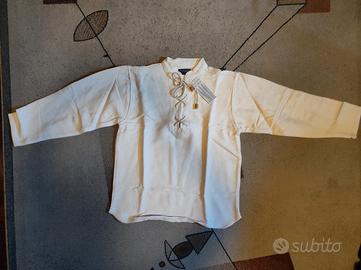 Camicia doppio cotone bianca S, Larp. GRV, Teatro