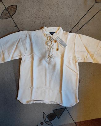 Camicia doppio cotone bianca S, Larp. GRV, Teatro